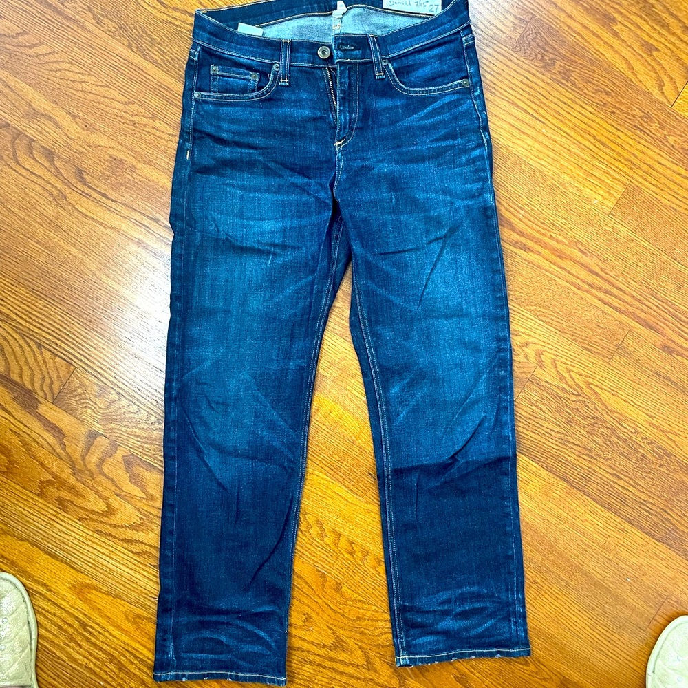 Rag & Bone Dark Jeans RN 108879, Crop Straight Leg, dark wash jean